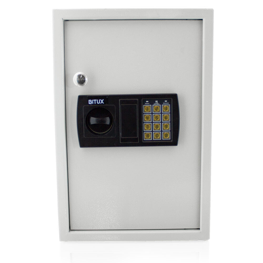 Trezor s elektronickým zámkem pro firmy na klíče 48 háčků BITUXX bílý M18919